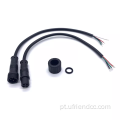 IP67 Cabo do conector de extensão em espiral masculino para fêmea